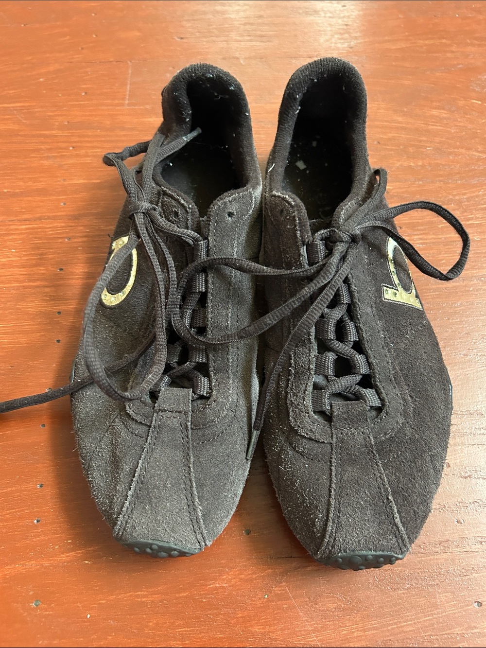 bebe Black Suede Low-Top Sneakers